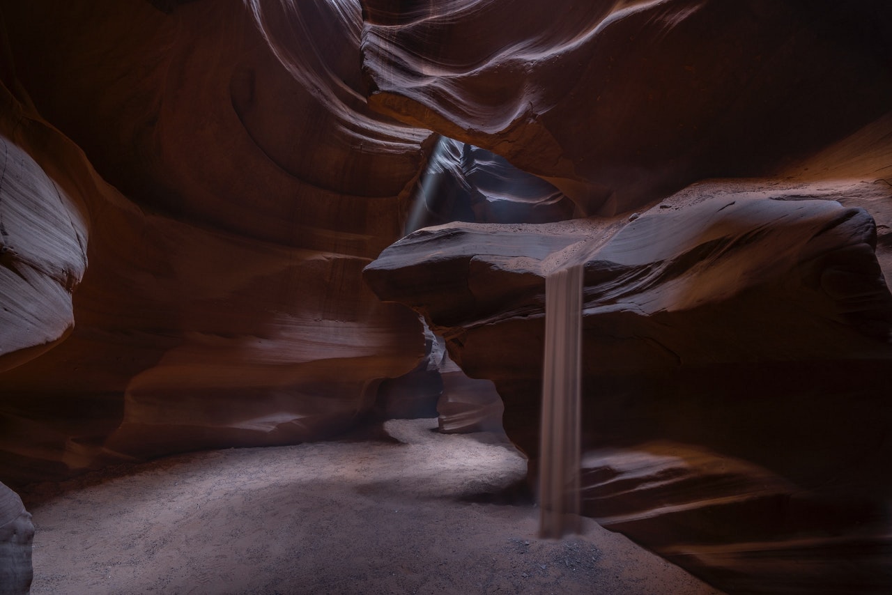 Refuge au fond de la grotte.